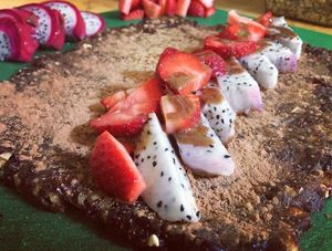 Fruit sushi  at Hub City Permaculture -The Kimchi Dude in Hagerstown