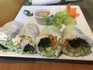 Fresh rolls with tofu  at The Boss in Barrington