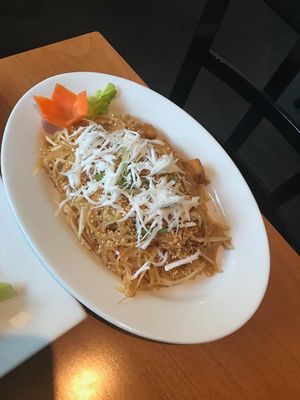 Pad Thai no egg tofu  at The Boss in Barrington