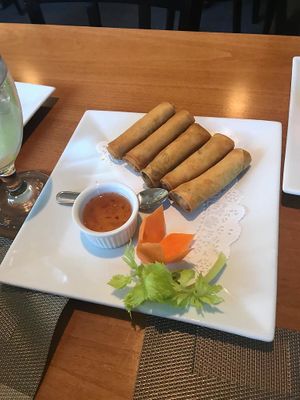 Vegetable rolls  at The Boss in Barrington