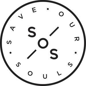 SOS cafe logo at SOS Cafe in South Yarra