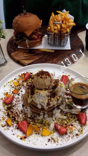 Vegan pancake  at SOS Cafe in South Yarra