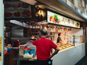 Cashier counter at Tian En Vegetarian 天恩齋 in Central Singapore