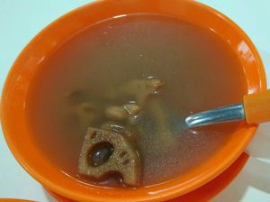 Lotus root peanut soup at Tian En Vegetarian 天恩齋 in Central Singapore