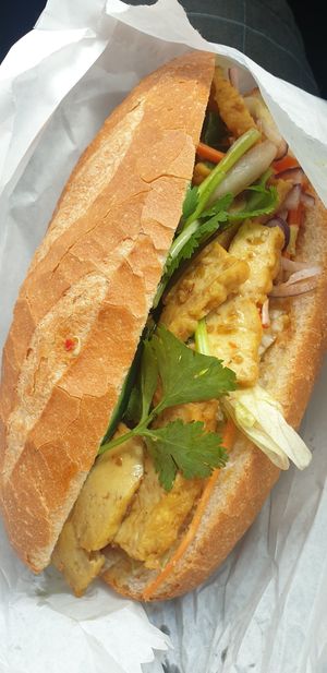 Lemongrass tofu bahn mi at Quik & Friendly Super Deli in Prospect