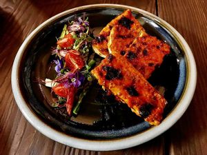 Grilled zucchini  at V-Vego in Adelaide