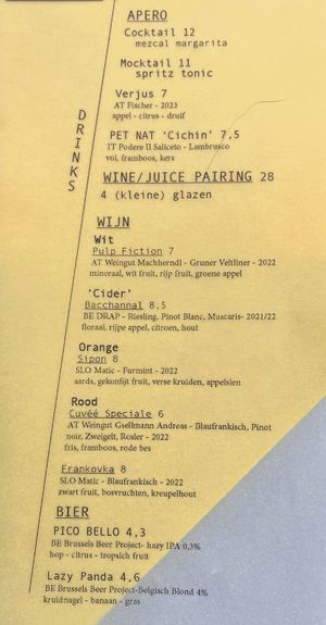 2024 drinks at Foodstorms in Ghent