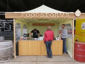 Foodstorms stall at Fairfestival Ghent, 2015 at Foodstorms in Ghent