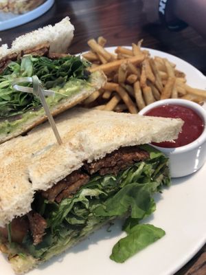 TTLA with fries at The Daily Kitchen & Bar in Henrico