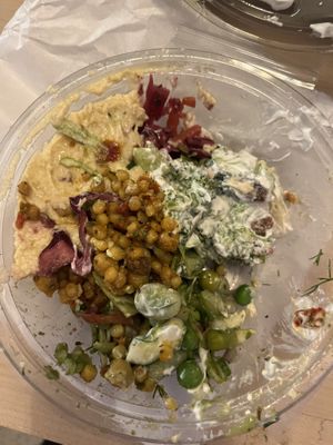 Not the best photo but this tasted amazing!  at The Black Olive Delicatessen in Southwold