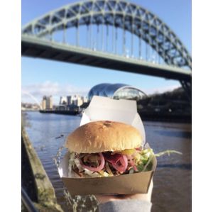 Fully loaded burger  at Vegano - Food Truck in Newcastle Upon Tyne