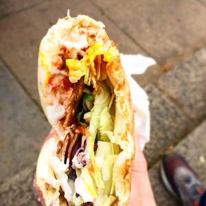 Kebab - garlic mayo, chilli and coleslaw  at Vegano - Food Truck in Newcastle Upon Tyne