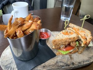 Club sandwich  at Blossom Restaurant on Columbus in New York City