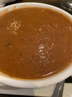 Tomato 🍅 Eggplant 🍆 Soup  at Blossom Restaurant on Columbus in New York City