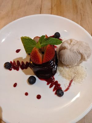Chocolate Ganche at Blossom Restaurant on Columbus in New York City