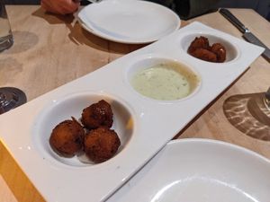 Cape cod cakes at Blossom Restaurant on Columbus in New York City