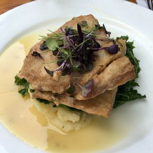 Seitan Scallopini at Blossom Restaurant on Columbus in New York City