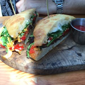 Portabella Sandwich at Blossom Restaurant on Columbus in New York City