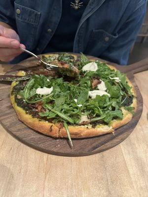 Pesto pizza  at Blossom Restaurant on Columbus in New York City