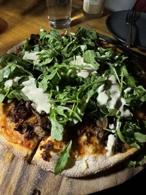 Shroom pizza  at Blossom Restaurant on Columbus in New York City