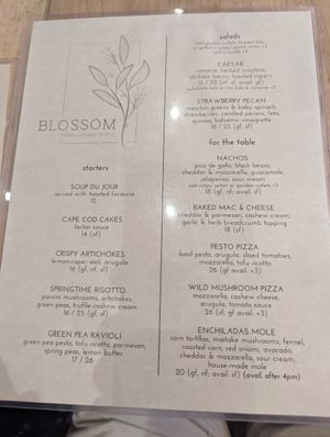  at Blossom Restaurant on Columbus in New York City