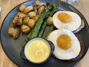 Tofu Benedict  at Blossom Restaurant on Columbus in New York City