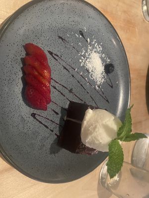 Chocolate ganache   at Blossom Restaurant on Columbus in New York City