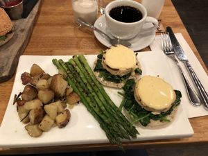 Tofu benedict   at Blossom Restaurant on Columbus in New York City