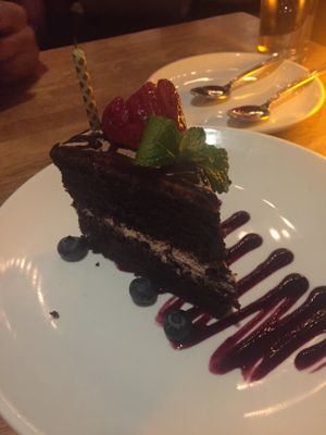 Best cake ever at Blossom Restaurant on Columbus in New York City