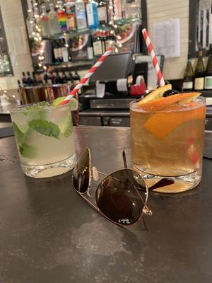 Mojito for the Miss’s and a “New Fashion” for your boy!  at Blossom Restaurant on Columbus in New York City