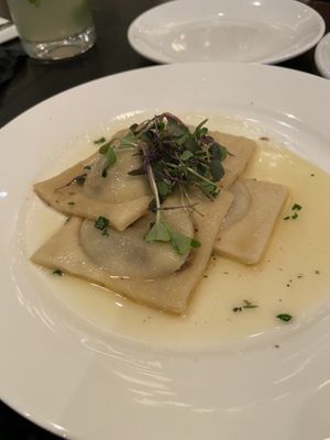 Mushroom Ravioli..Bangin 🔥💯 at Blossom Restaurant on Columbus in New York City