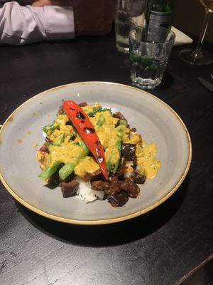 Spiced coconut curry at The Plough Inn in Dartford