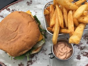 The vegan burger menu again at Vegamot in Bildudalur