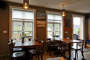 Restaurant on the back side of the small supermarket. at Vegamot in Bildudalur