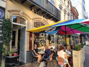 Outside at Waku Waku in Utrecht