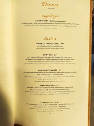 New menu at Waku Waku in Utrecht