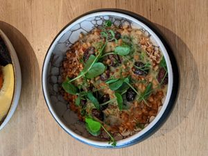 Pasta with kalamata olives (main) at Waku Waku in Utrecht