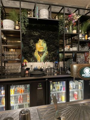Behind the bar  at Waku Waku in Utrecht