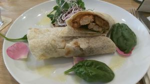 Teriyaki wraps at Waku Waku in Utrecht