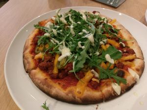 BBQ Pizza (spicy) at Waku Waku in Utrecht