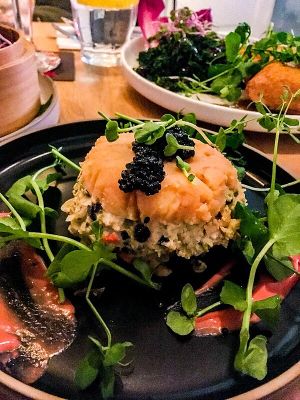 Vegan Peruvian causa  at Waku Waku in Utrecht