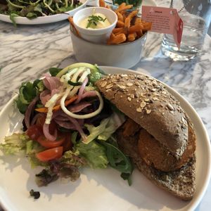 Seitan chorizo sandwich! at Waku Waku in Utrecht