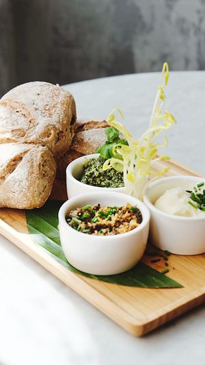 BREAD WITH SMEERSELS at Waku Waku in Utrecht