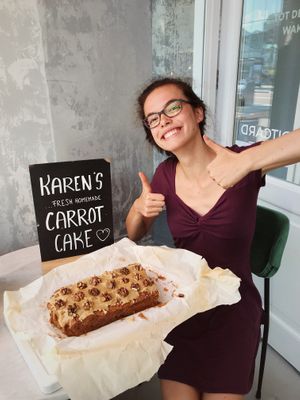 KAREN'S CARROT CAKE at Waku Waku in Utrecht