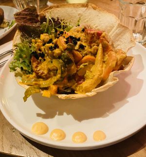 Indian curry fajita at Waku Waku in Utrecht