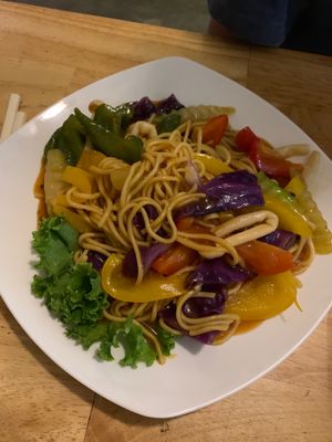 Singapore noodles at Sabay Vegilicious in Phnom Penh