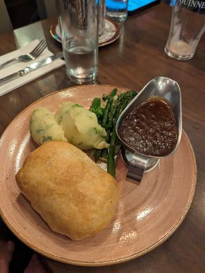 Nut and mushroom wellington at Darcy's in Belfast