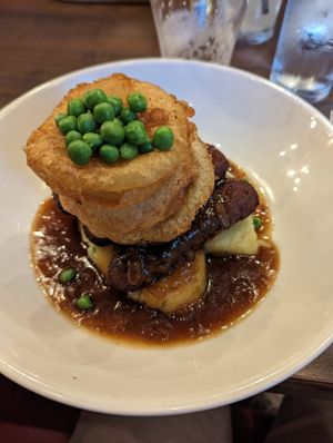 Vegan sausages at Darcy's in Belfast