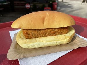 Croquette on a bun  at De Eekhoorn in Rotterdam