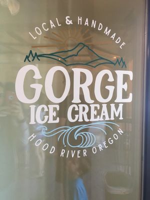 Door front. at Gorge Ice Cream in Hood River